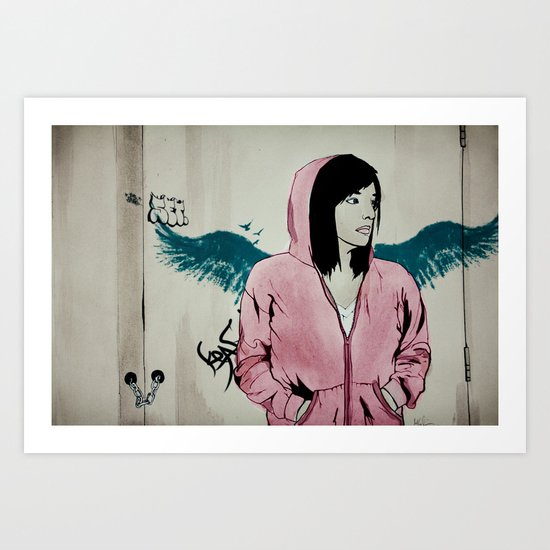 Lonely Youth Art Print