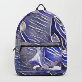 Blue Iris  Backpack