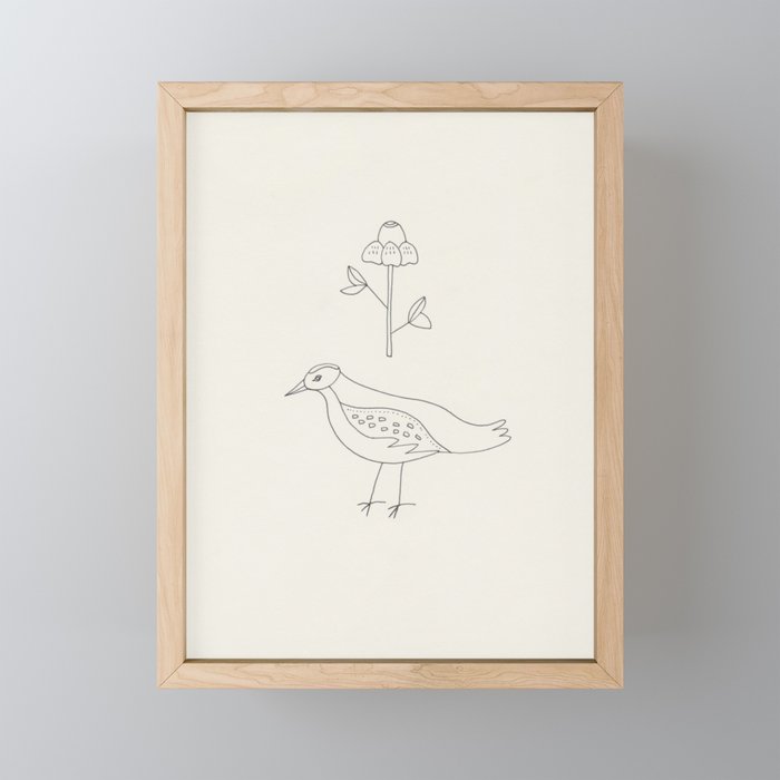 Early Bird Framed Mini Art Print