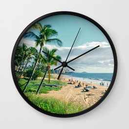 Kaluaihakoko Beach Kamaole Kihei Maui Hawaii Wall Clock