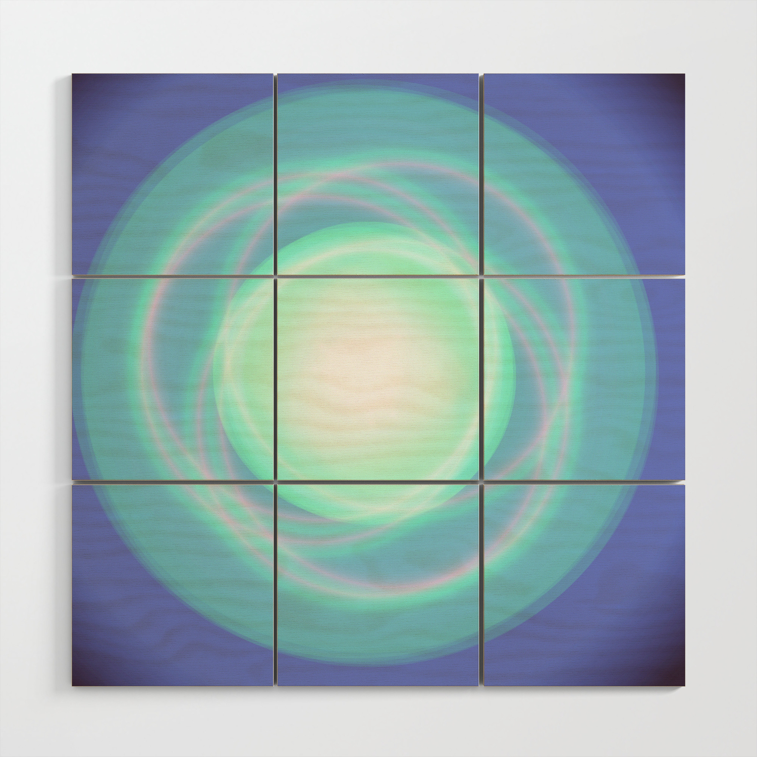 Galaxy Blue Minimal Abstract Wood Wall Art By Carolsalazar Society6
