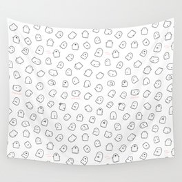 Spooky McCute Doodle Wall Tapestry
