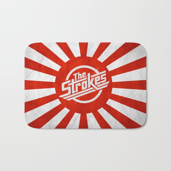 The Strokes Logo Welcome To Japan Bath Mat