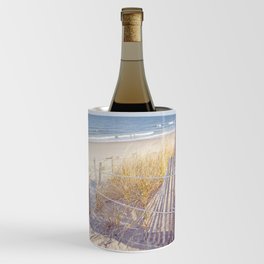 Taupe and Blue Seascape Wine Chiller