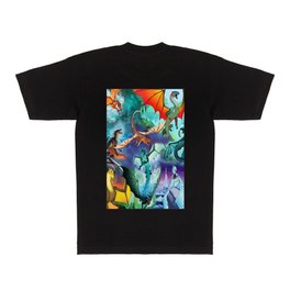 Wings-Of-Fire all dragon T Shirt | Peril, Dragon, Seawing, Clay, Turtle, Glory, Winter, Sandwing, Wings Of Fire, Mudwing 