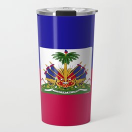 Haiti flag emblem Travel Mug