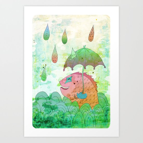 Rain Art Print