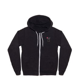 Empty Pocket-Warm Heart Zip Hoodie