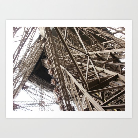 Eiffel Tower Ironwork Art Print