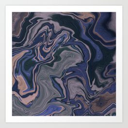marbled / no.35 Art Print