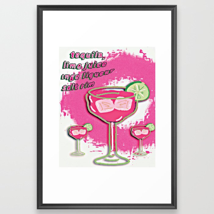 Margarita Poster Framed Art Print