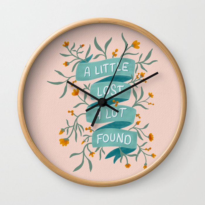 A Little Lost A Lot Found Wall Clock