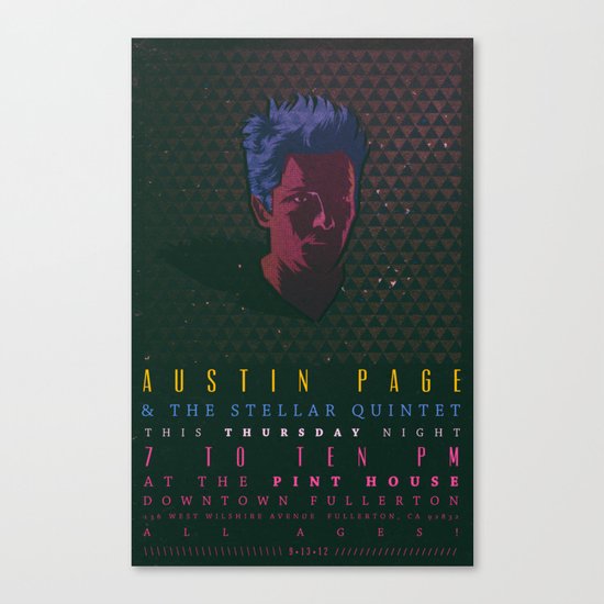 Gig Poster Canvas Print