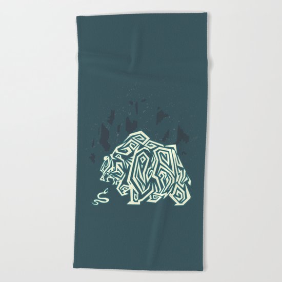 Wild Bear Beach Towel