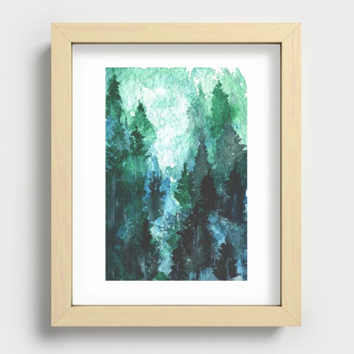 NorCal Forest Recessed Framed Print