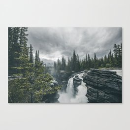 Landscape Athabasca Falls Christmas Canvas Print