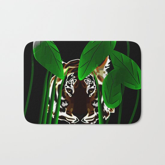 Tiger In the Night Bath Mat