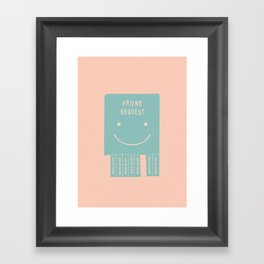 seeking a friend for the end of the world Framed Art Print