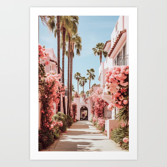 Beverly Hills Pink 324 Art Print