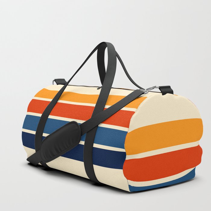 Striped Travel Bag Canvas Hand Luggage Bag Travel Bag Storage Sports Bag