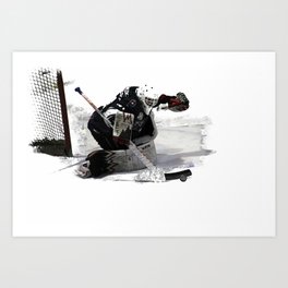 No Goal! - Hockey Goalie Art Print