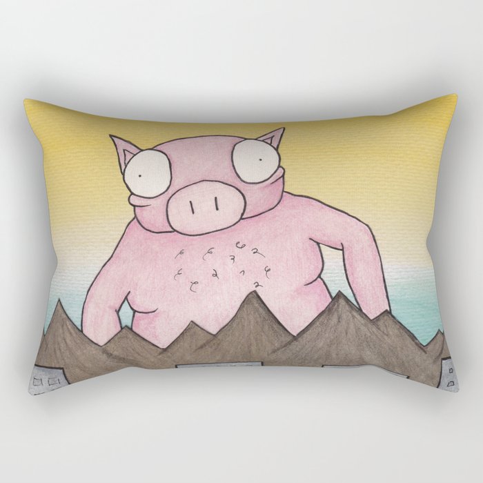 Mr. Pig Rectangular Pillow