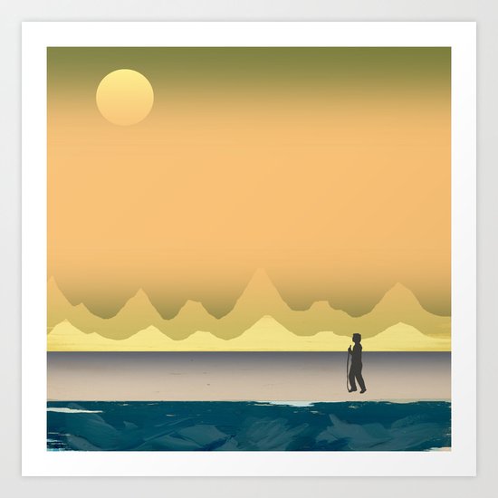 Following the Trail Art Print