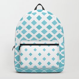 Evaporating Cube Grid - Pastel Light Blue Backpack