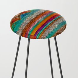 Mojave Fractal Abstract Eye Candy Counter Stool