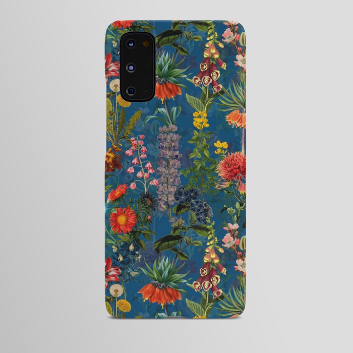 Vintage & Shabby Chic - Blue Midnight Spring Botancial Flower Garden Android Case