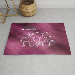 Tetracycline antibiotic, Structural chemical formula Area & Throw Rug