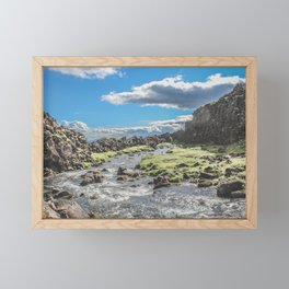Iceland River Framed Mini Art Print