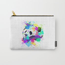 Colorful Relaxing Panda Bear Carry-All Pouch | Pandabear, Panda, Colorful, Colorfulpanda, Pandalover, Pandaface, Kawaii, Pandahead, Graphicdesign, Colors 