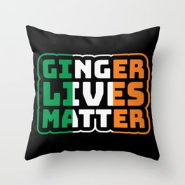 Ginger Lives Matter Throw Pillow