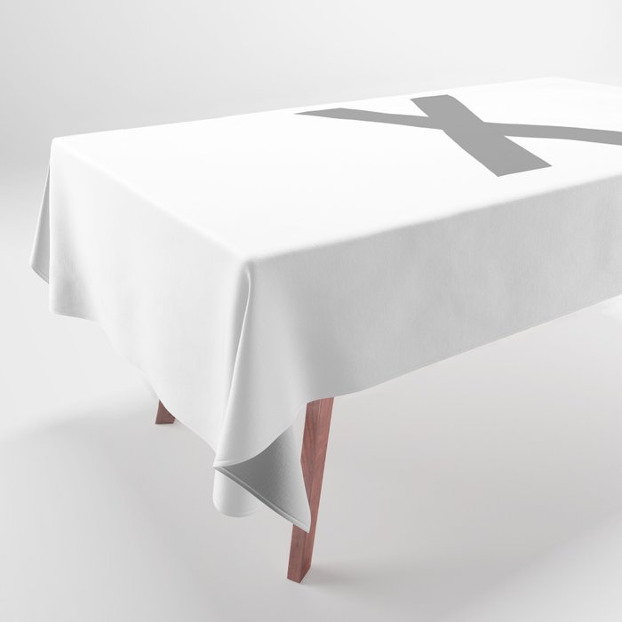 LETTER x (GREY-WHITE) Tablecloth