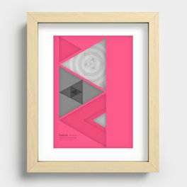 Optical illusion Recessed Framed Print