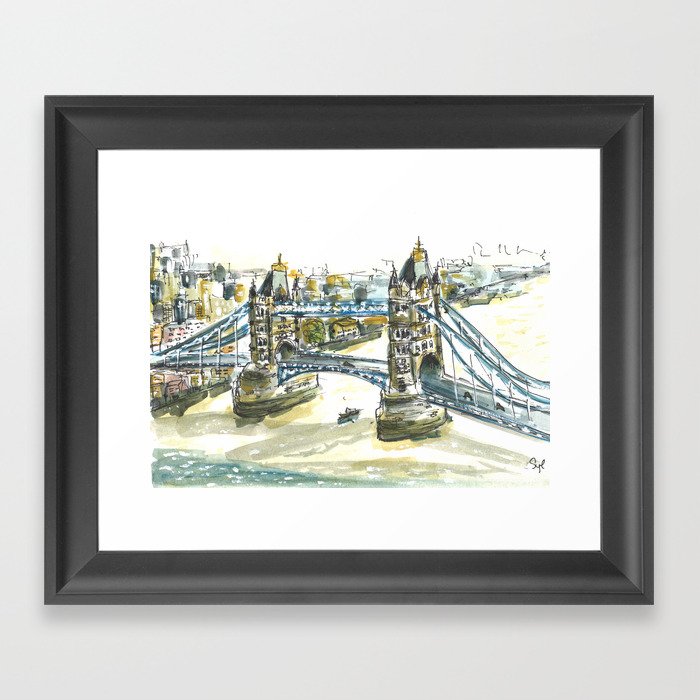 London Tower Bridge Framed Art Print