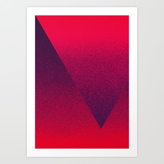 OMBRE / blackberry Art Print