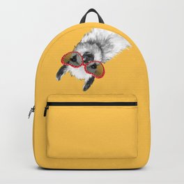 Fashion Hipster Llama with Glasses Backpack