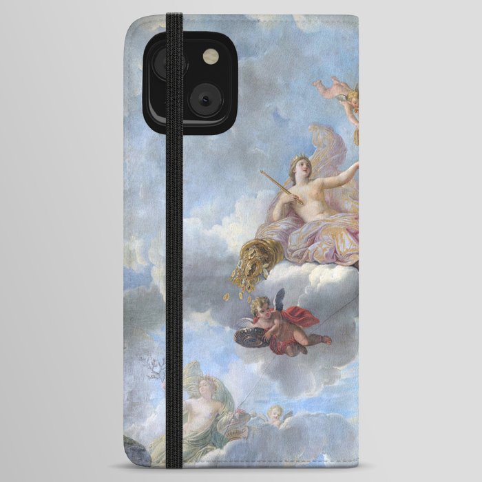 René-Antoine Houasse - Figure of the Royal Magnificence, Immortality and Progress in the Fine Arts iPhone Wallet Case