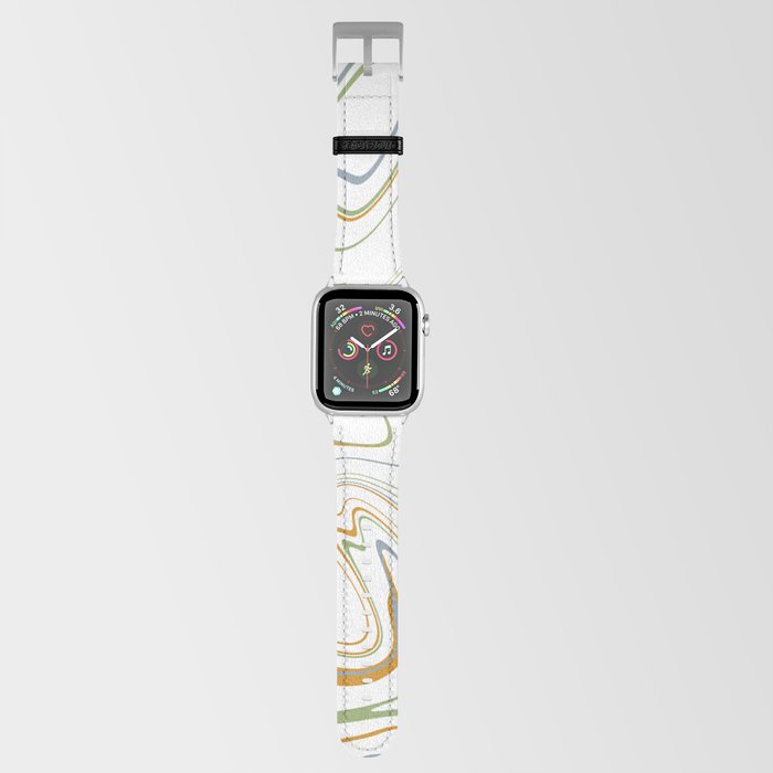 Natural trendy colors marble design Apple Watch Band