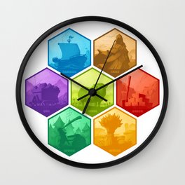 The Resource Conquest - Shaded Wall Clock