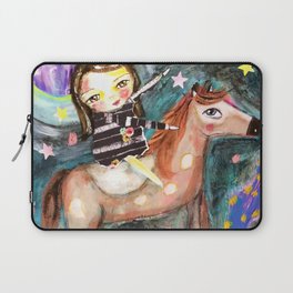 Riding a horse Laptop Sleeve