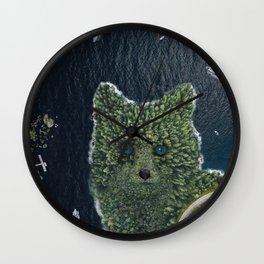Fox Point From Above Wall Clock