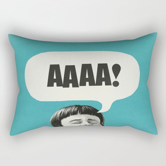 AAAA! (Blue) Rectangular Pillow