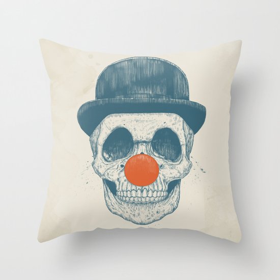 Dead clown Throw Pillow
