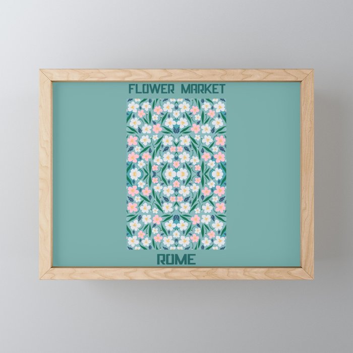 Flower Market Poster, Tokyo Flower Market, Florist Gift, Matisse Flower. Framed Mini Art Print