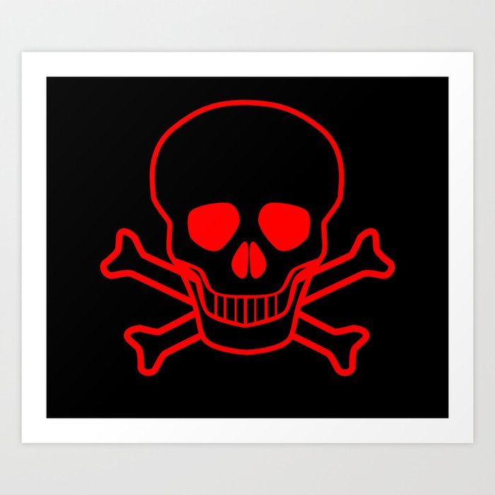 Skull and Crossbones Art Print