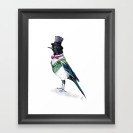 Victorian Magpie Bird Framed Art Print