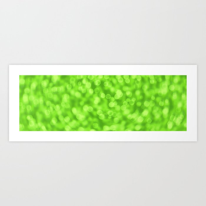 Green lights Art Print